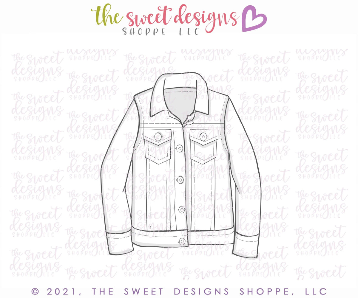 Cookie Cutters - Tallish Denim Jacket - Cookie Cutter - The Sweet Designs Shoppe - TSDS - - Accesories,ALL,Clothing / Accessories,Cookie Cutter,dad,Fashion,Girl,MOM,mother,Mothers Day,Promocode,STL