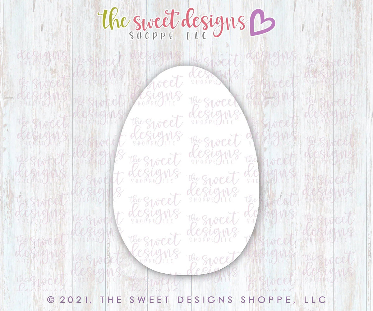 Cookie Cutters - Tallish Egg - Cookie Cutter - The Sweet Designs Shoppe - TSDS - - ALL,Animal,Animals,Animals and Insects,Cookie Cutter,easter,Easter / Spring,Promocode,STL