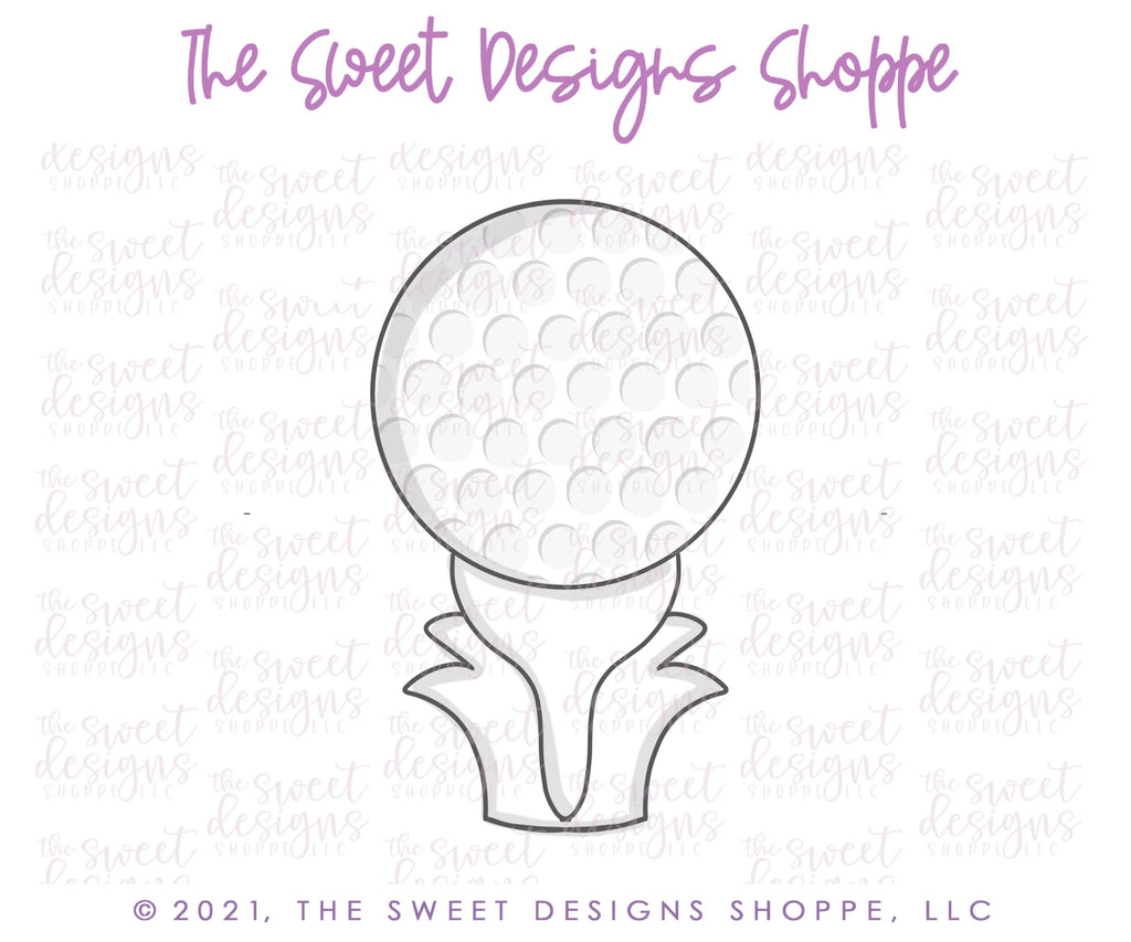 Cookie Cutters - Tallish Golf Ball - Cookie Cutter - Sweet Designs Shoppe - - ALL, Cookie Cutter, dad, Father, Fathers Day, grandfather, hobbies, Promocode, Sport, sports