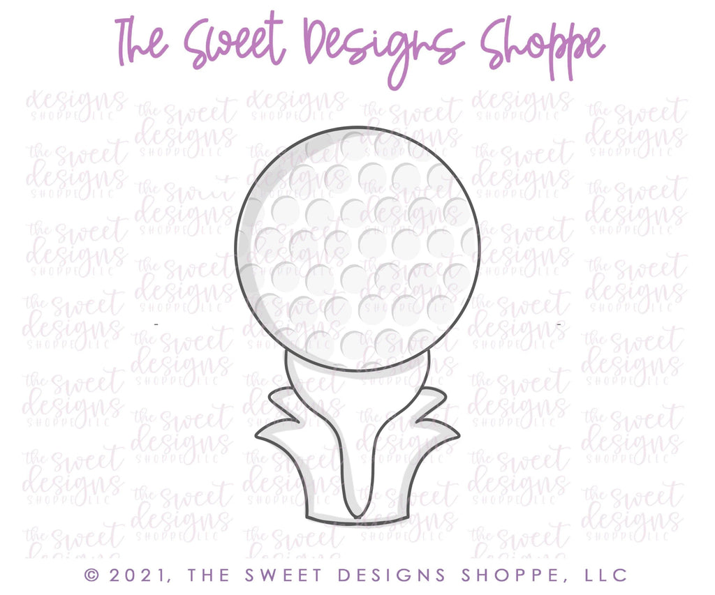 Cookie Cutters - Tallish Golf Ball - Cookie Cutter - The Sweet Designs Shoppe - TSDS - - ALL,Cookie Cutter,dad,Father,Fathers Day,grandfather,hobbies,Promocode,Sport,sports