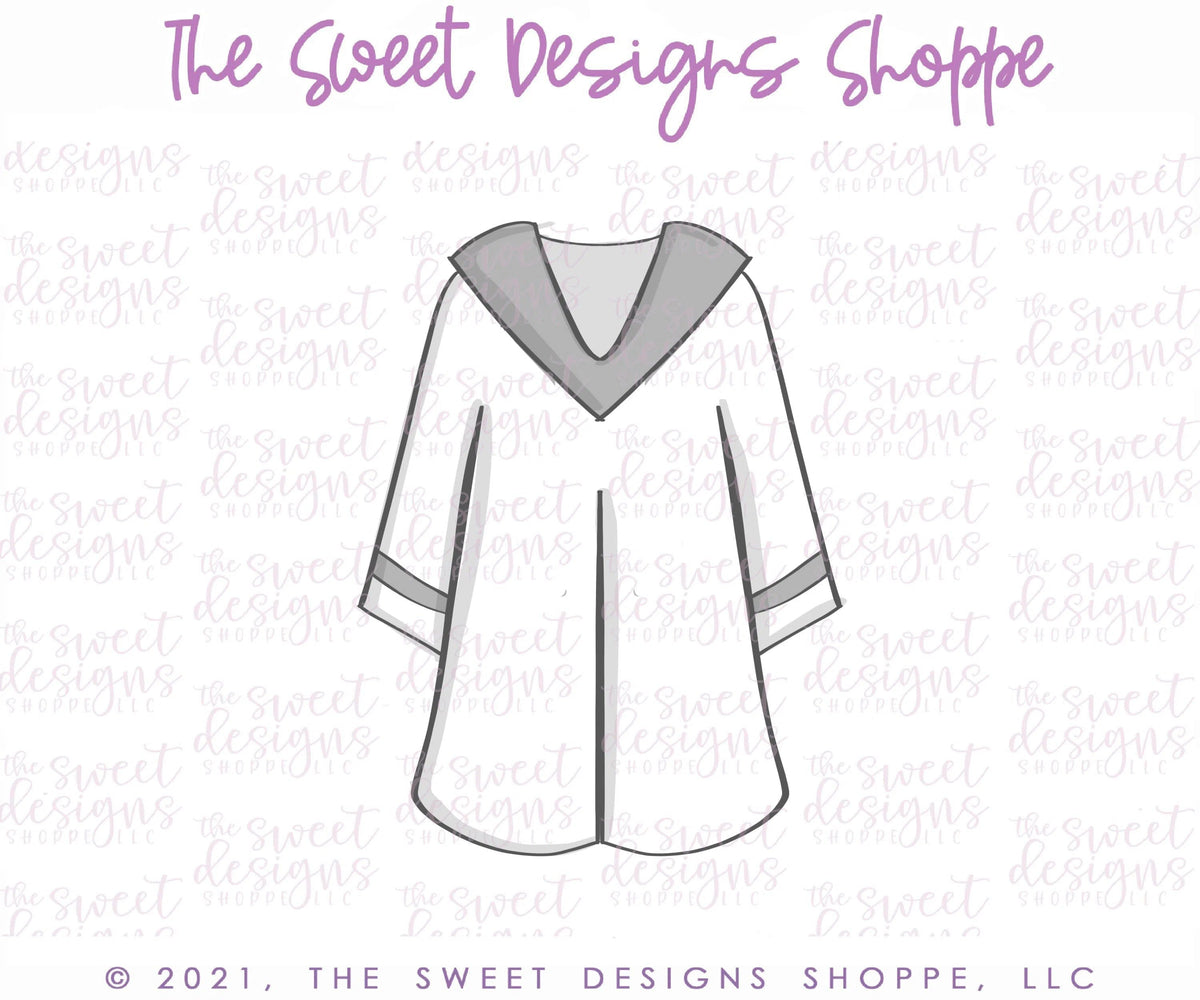Cookie Cutters - Tallish Gown - Cookie Cutter - The Sweet Designs Shoppe - TSDS - - ALL,award,Cookie Cutter,diploma,Grad,Graduation,graduations,Promocode,School,School / Graduation,STL