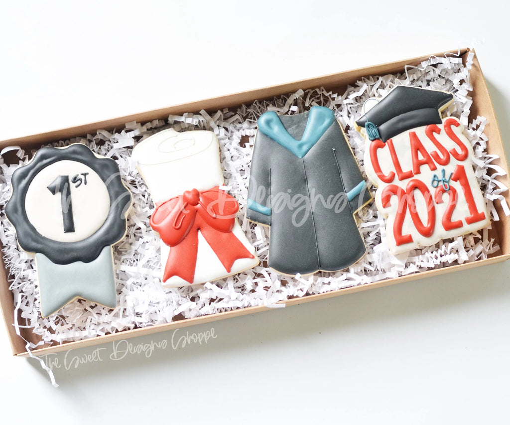 Cookie Cutters - Tallish Graduation Set - Cookie Cutters - Sweet Designs Shoppe - - ALL, back to school, Cookie Cutter, Grad, graduations, Mini Sets, Promocode, regular sets, School, School / Graduation, set