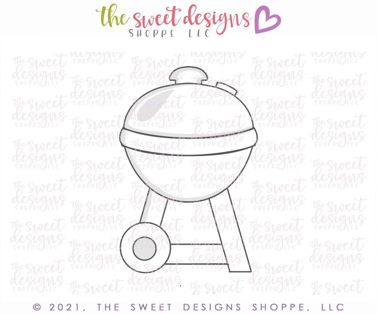 Cookie Cutters - Tallish Grill - Plaque - Cookie Cutter - The Sweet Designs Shoppe - TSDS - - ALL,Cookie Cutter,dad,Father,father's day,grandfather,hobbie,Hobbies,Hobbies and Camping,Promocode,STL