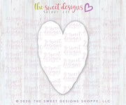Cookie Cutters - Tallish Heart Cookie - Cookie Cutter - The Sweet Designs Shoppe - TSDS - - ALL,basic,Basic Shapes,Basic Shapes Love Valentines,BasicShapes,Christmas,Christmas / Winter,Christmas Cookies,Cookie Cutter,Promocode,Santa,STL,Valentine,Valentines