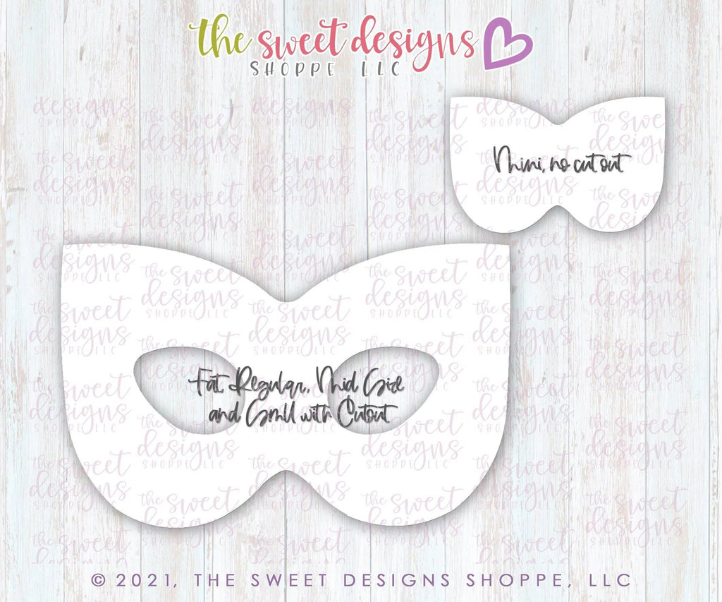 Cookie Cutters - Tallish Hero Mask - Cookie Cutter - The Sweet Designs Shoppe - TSDS - - ALL,Cookie Cutter,dad,Father,father's day,grandfather,Kids / Fantasy,Promocode