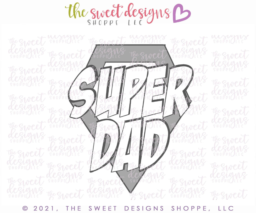 Cookie Cutters - Tallish Hero Symbol - Plaque - Cookie Cutter - The Sweet Designs Shoppe - TSDS - - ALL,Cookie Cutter,dad,Father,father's day,grandfather,hobbies,kids,Kids / Fantasy,Promocode