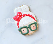 Cookie Cutters - Tallish Mrs. Claus Face - Cookie Cutter - The Sweet Designs Shoppe - TSDS - - ALL,Christmas,Christmas / Winter,Christmas Cookies,Cookie Cutter,Promocode,Santa,STL