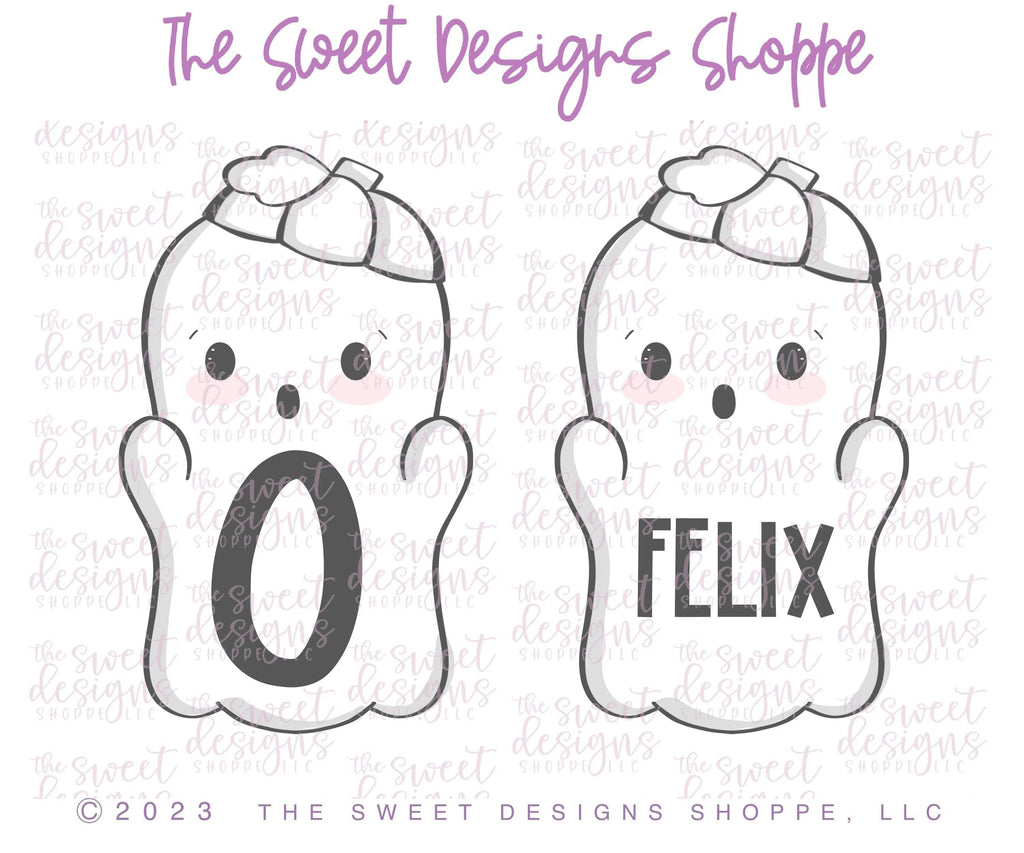 Cookie Cutters - Tallish Pumpkin Ghost - Cookie Cutter - The Sweet Designs Shoppe - TSDS - - ALL,Boo,Cookie Cutter,Fall / Halloween,Ghost,halloween,Promocode