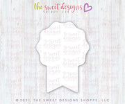 Cookie Cutters - Tallish Ribbon - Cookie Cutter - The Sweet Designs Shoppe - TSDS - - #1,ALL,award,Cookie Cutter,diploma,Grad,Graduation,graduations,Number one,Promocode,School,School / Graduation,STL