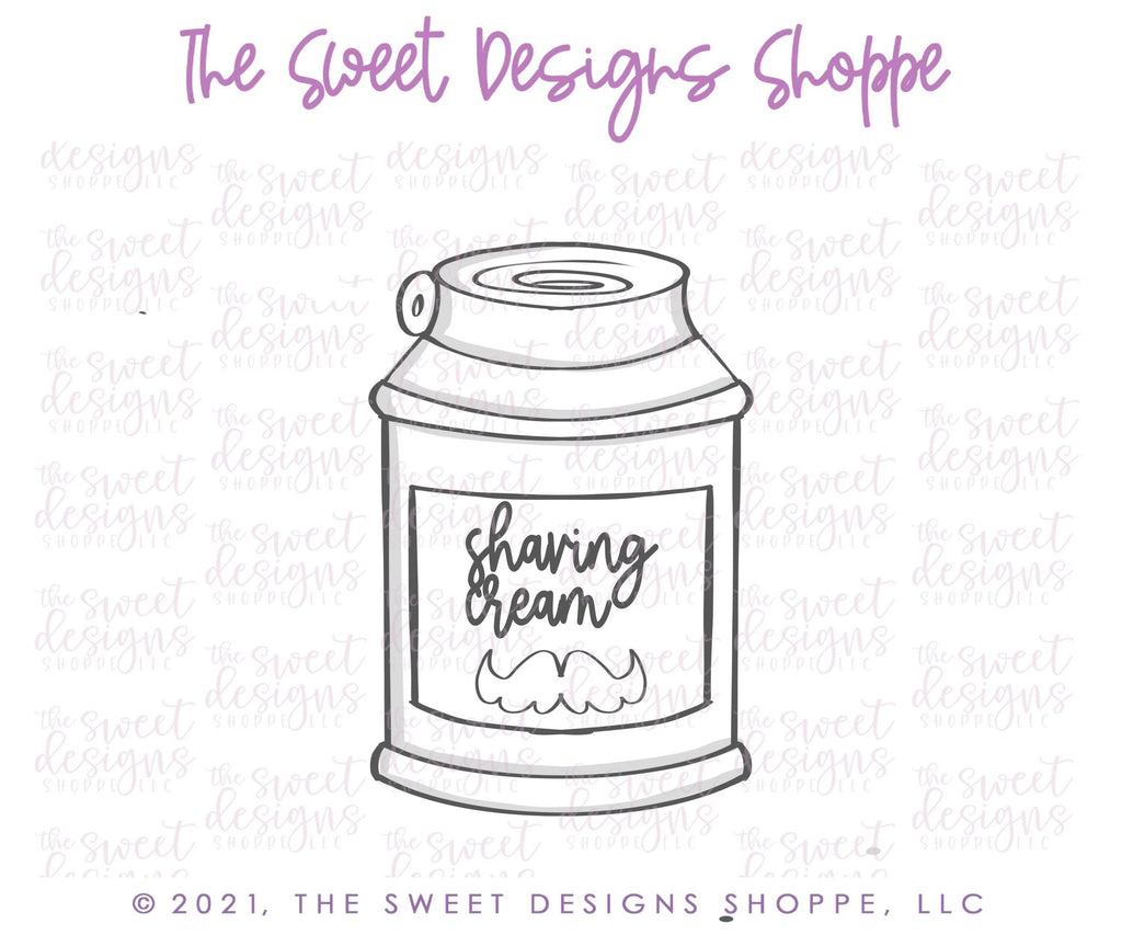 Cookie Cutters - Tallish Shaving Cream - Cookie Cutter - The Sweet Designs Shoppe - TSDS - - ALL,beauty,Cookie Cutter,dad,Father,Fathers Day,grandfather,Misc,Miscelaneous,Miscellaneous,Promocode,shave