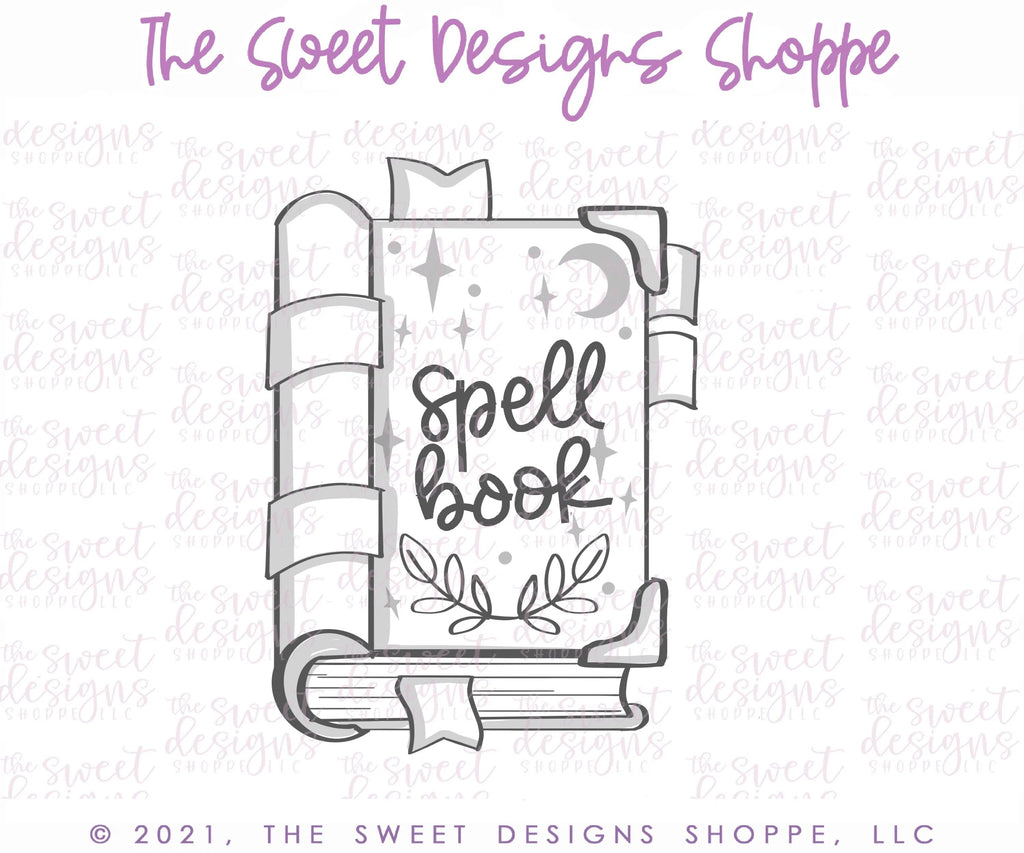 Cookie Cutters - Tallish Spell Book- Cookie Cutter - Sweet Designs Shoppe - - ALL, Cookie Cutter, halloween, kids, Promocode