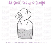 Cookie Cutters - Tallish Tea Bag - Cookie Cutter - The Sweet Designs Shoppe - TSDS - - ALL,beverage,Cookie Cutter,drink,Love,MOM,mother,Mothers Day,Promocode,tea