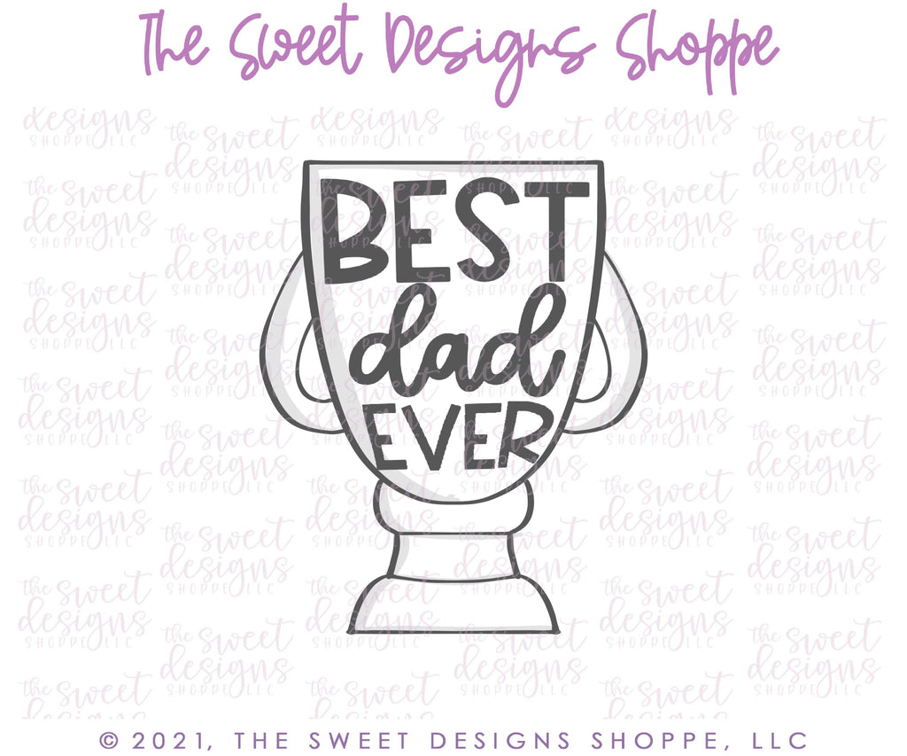 Cookie Cutters - Tallish Trophy - Cookie Cutter - Sweet Designs Shoppe - - ALL, Cookie Cutter, dad, Father, Fathers Day, grandfather, hobbies, Promocode, Sport, sports