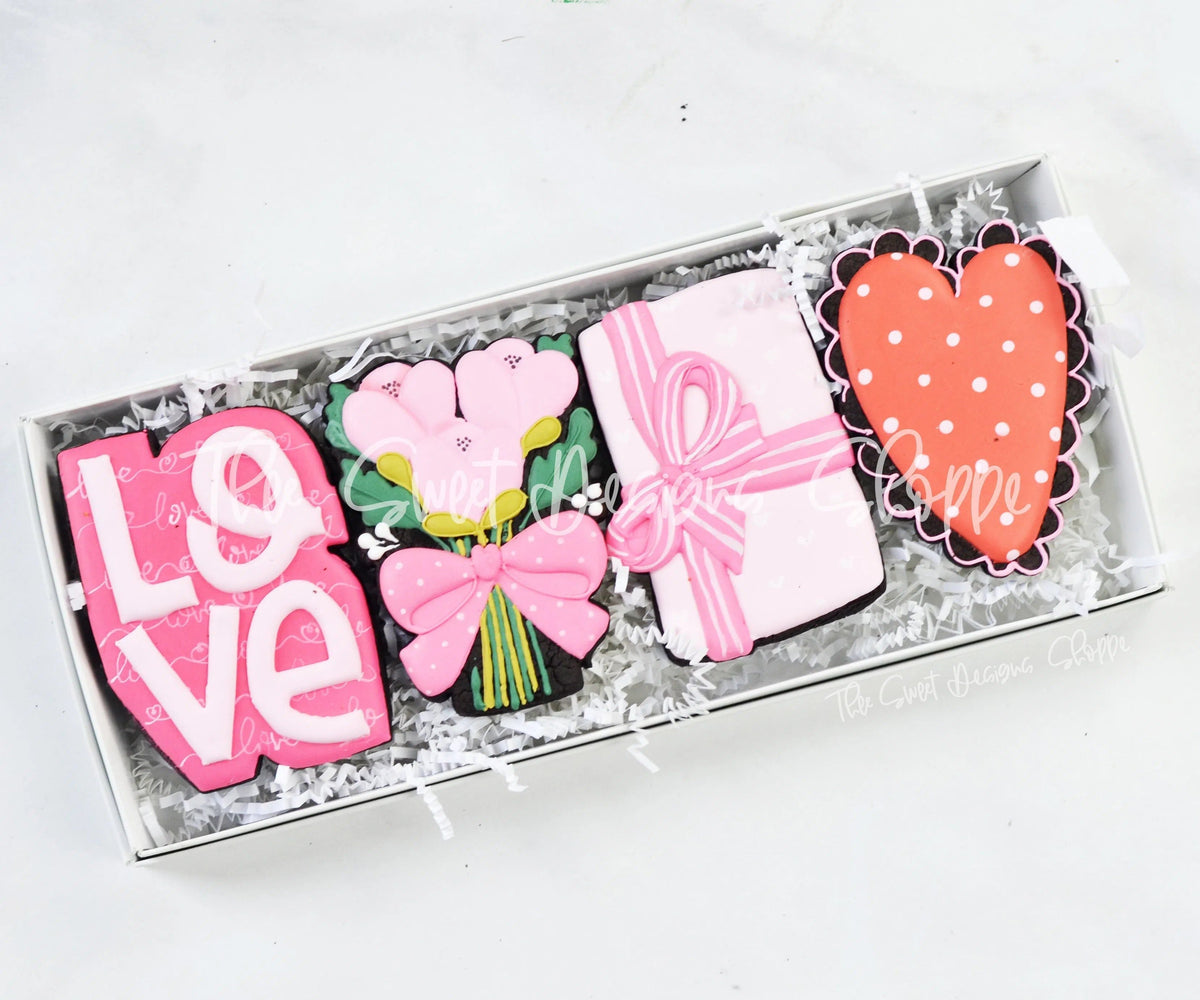 Cookie Cutters - Tallish Valentines Set - Cookie Cutters - The Sweet Designs Shoppe - TSDS - - ALL,Birthday,Cookie Cutter,Mini Sets,Promocode,regular sets,set,valentine,valentines,Wedding,Wedding Favors