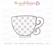 Cookie Cutters - Tea Cup 2019 - Cookie Cutter - The Sweet Designs Shoppe - TSDS - - Alice,ALL,beverage,Cookie Cutter,Food,Food & Beverages,Food and Beverage,kids,Kids / Fantasy,MOM,mother,Mothers Day,Promocode,STL,tea,Wonderland