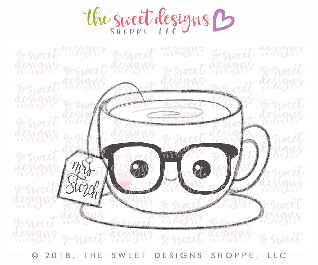 Cookie Cutters - Tea Cup - Cookie Cutter - The Sweet Designs Shoppe - TSDS - - ALL,Christmas,Christmas / Winter,Coffee,Cookie Cutter,Fall,Fall / Halloween,Fall / Thanksgiving,Food,Food & Beverages,Food and Beverage,Grad,graduations,Halloween,Latte,mug,mugs,Promocode,School,School / Graduation,thanksgiving,Valentines