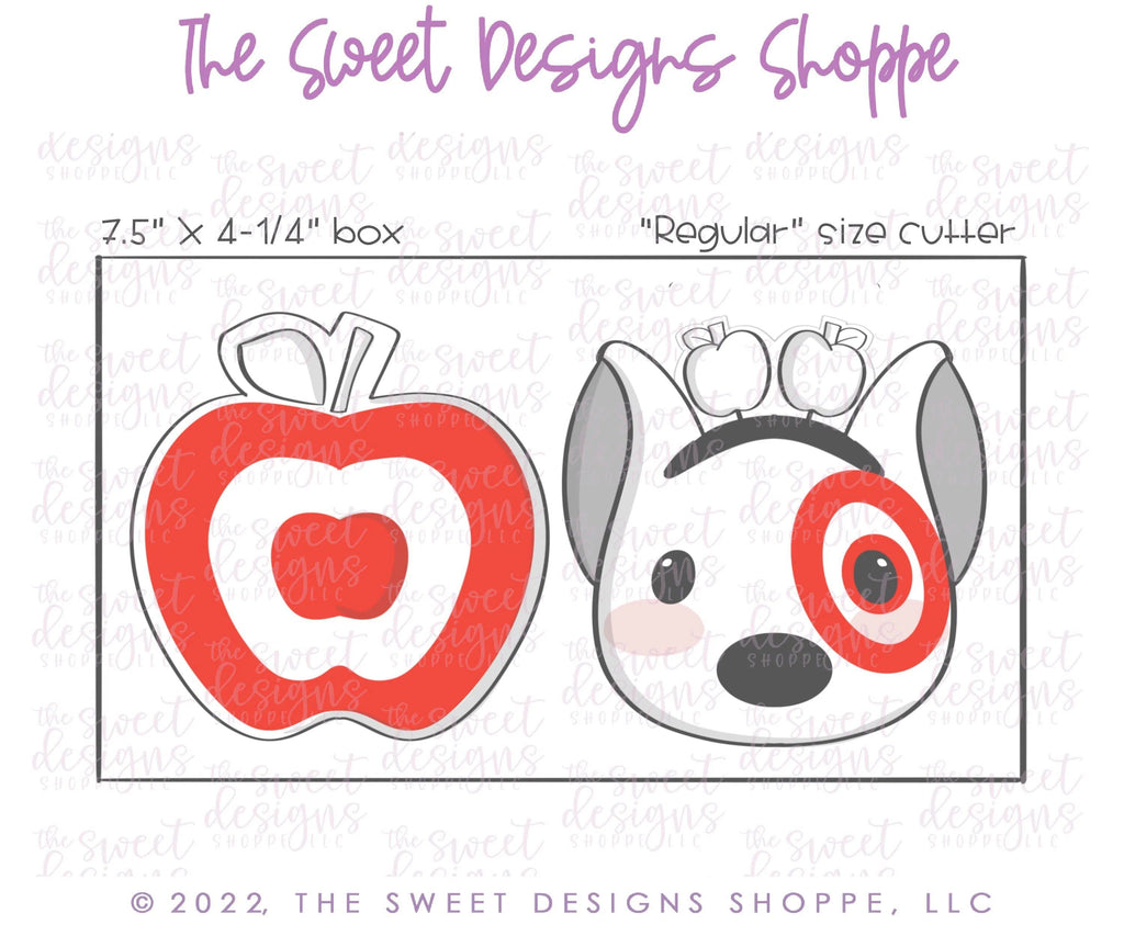 Cookie Cutters - Teacher Shopping Dog Cookie Cutters Set - Set of 2 - Cookie Cutters - The Sweet Designs Shoppe - - ALL, back to school, Cookie Cutter, Mini Sets, Promocode, regular sets, School, School / Graduation, set, Target, Teacher, Teacher Appreciation