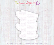 Cookie Cutters - TEArrific Mom Set- Cookie Cutters - The Sweet Designs Shoppe - TSDS - - Accesories,Accessories,accessory,ALL,Clothing / Accessories,Cookie Cutter,Fashion,Mini Sets,MOM,mother,mothers DAY,NURSE APPRECIATION,Promocode,regular sets,set,TEACHER APPRECIATION