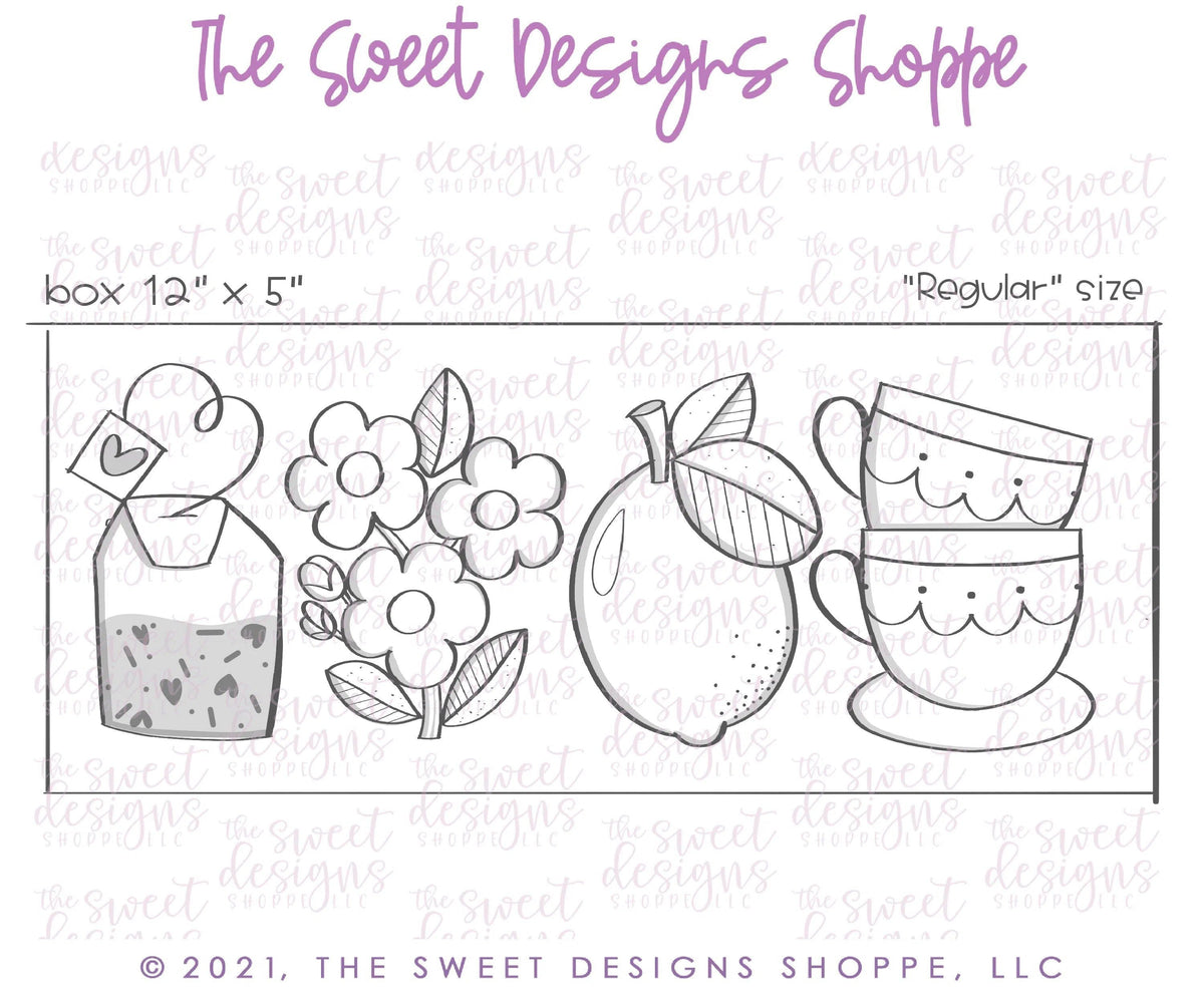 Cookie Cutters - TEArrific Mom Set- Cookie Cutters - The Sweet Designs Shoppe - TSDS - - Accesories,Accessories,accessory,ALL,Clothing / Accessories,Cookie Cutter,Fashion,Mini Sets,MOM,mother,mothers DAY,NURSE APPRECIATION,Promocode,regular sets,set,TEACHER APPRECIATION
