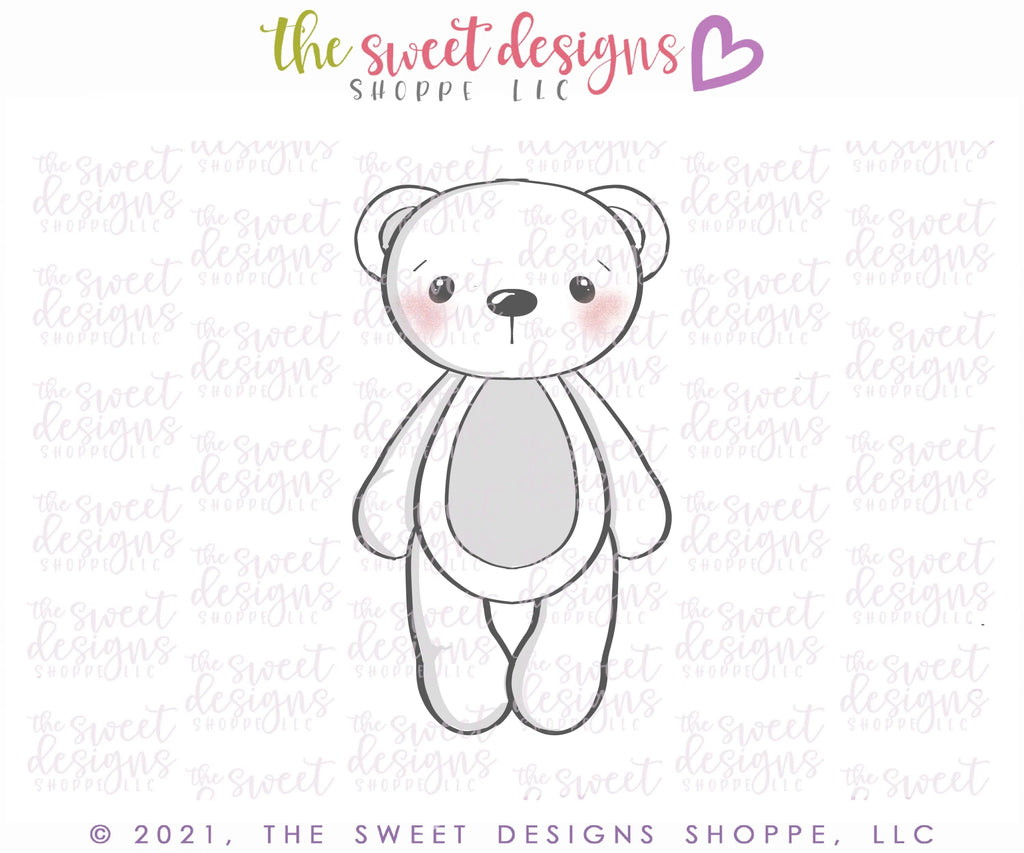 Cookie Cutters - Teddy Bear - Cutter - Sweet Designs Shoppe - - Accesories, Accessories, accessory, ALL, Baby, Baby / Kids, Baby Bib, Baby Dress, Baby Swaddle, baby toys, Christmas, Christmas / Winter, Clothing / Accessories, Cookie Cutter, kids, Kids / Fantasy, Promocode, toy, toys