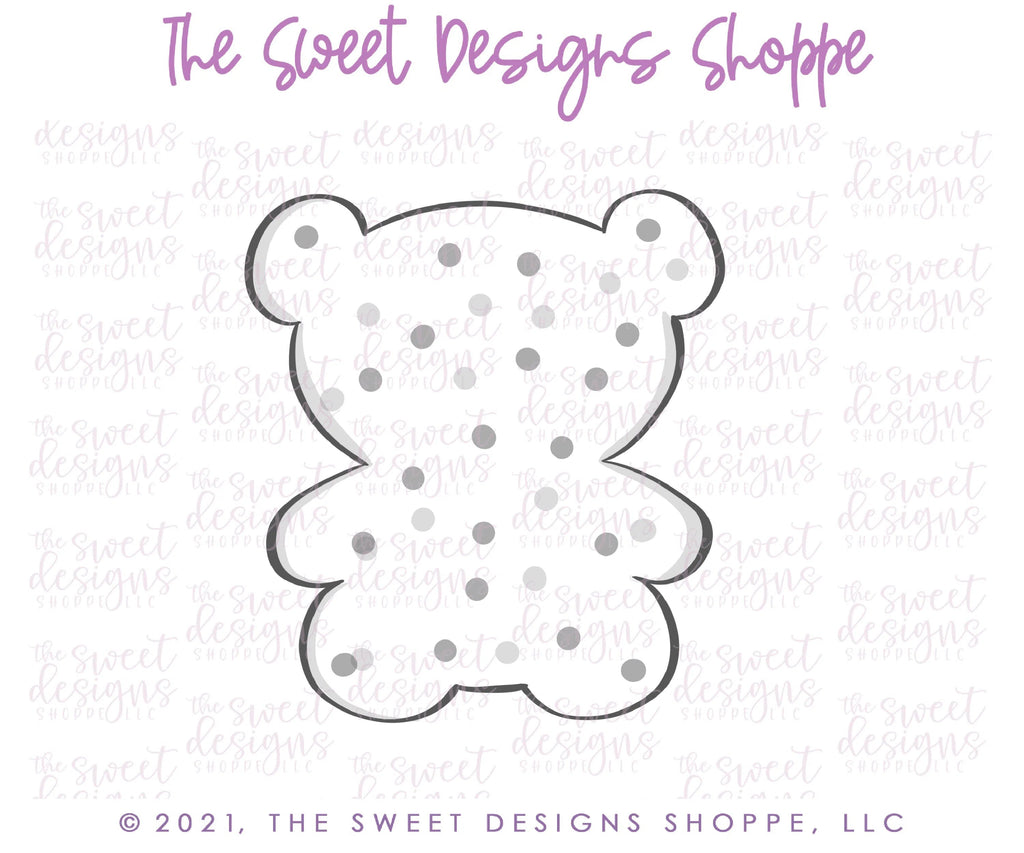 Cookie Cutters - Teddy Bear Frosted Cracker - Cookie Cutter - Sweet Designs Shoppe - - Accesories, Accessories, accessory, ALL, Baby, Baby / Kids, baby toys, Christmas, Christmas / Winter, Clothing / Accessories, Cookie Cutter, cracker, Frosted Cracker, kids, Kids / Fantasy, Promocode, toy, toys