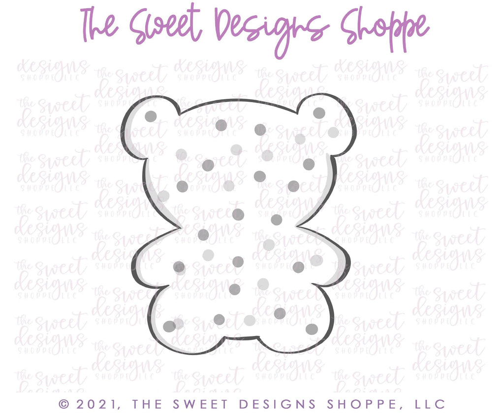 Cookie Cutters - Teddy Bear Frosted Cracker - Cookie Cutter - The Sweet Designs Shoppe - TSDS - - Accesories,Accessories,accessory,ALL,Baby,Baby / Kids,baby toys,Christmas,Christmas / Winter,Clothing / Accessories,Cookie Cutter,cracker,Frosted Cracker,kids,Kids / Fantasy,Promocode,toy,toys