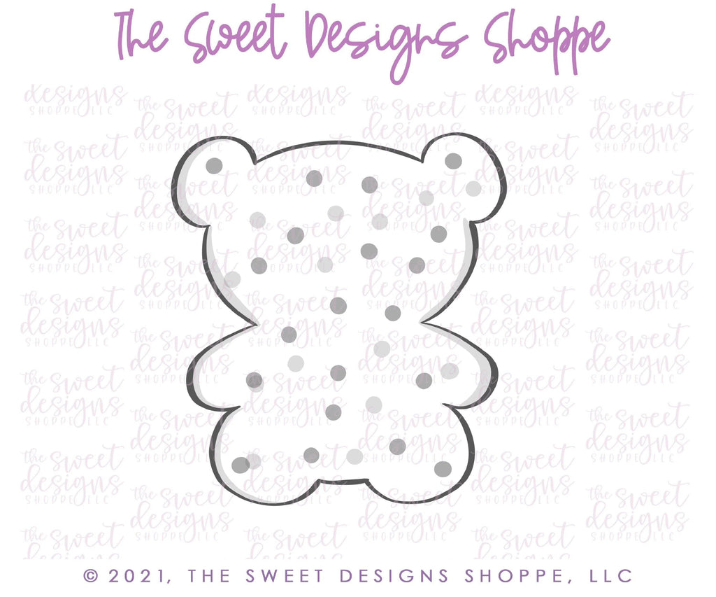 Cookie Cutters - Teddy Bear Frosted Cracker - Cookie Cutter - The Sweet Designs Shoppe - - Accesories, Accessories, accessory, ALL, Baby, Baby / Kids, baby toys, Christmas, Christmas / Winter, Clothing / Accessories, Cookie Cutter, cracker, Frosted Cracker, kids, Kids / Fantasy, Promocode, toy, toys