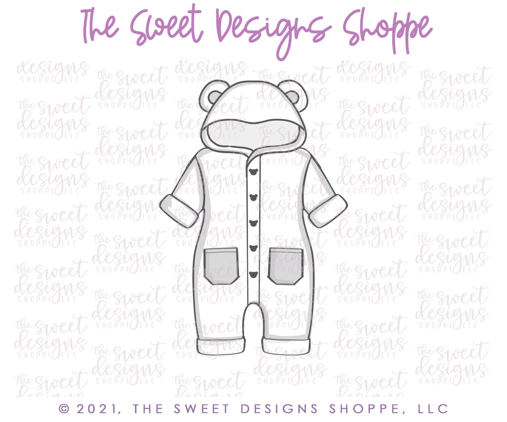 Cookie Cutters - Teddy Bear Romper - Cookie Cutter - Sweet Designs Shoppe - - Accesories, Accessories, accessory, ALL, Baby, Baby / Kids, Baby Bib, Baby Dress, Baby Swaddle, baby toys, Christmas, Christmas / Winter, Clothing / Accessories, Cookie Cutter, kids, Kids / Fantasy, Promocode, toy, toys