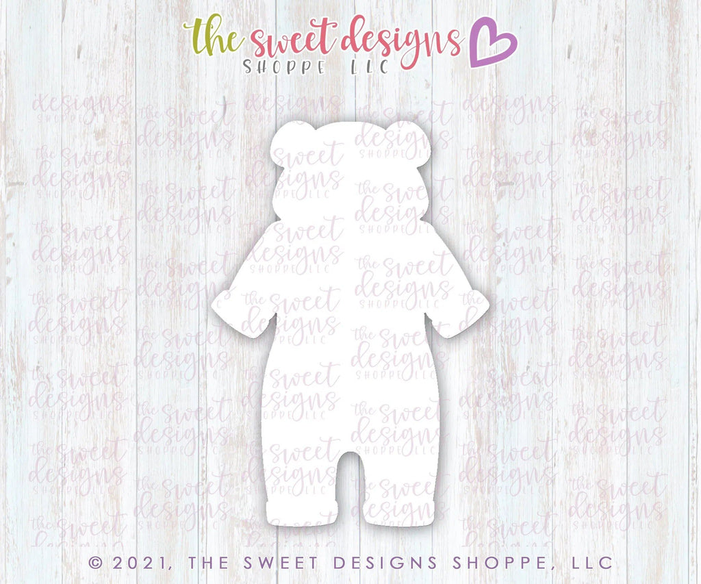 Cookie Cutters - Teddy Bear Romper - Cookie Cutter - The Sweet Designs Shoppe - - Accesories, Accessories, accessory, ALL, Baby, Baby / Kids, Baby Bib, Baby Dress, Baby Swaddle, baby toys, Christmas, Christmas / Winter, Clothing / Accessories, Cookie Cutter, kids, Kids / Fantasy, Promocode, toy, toys