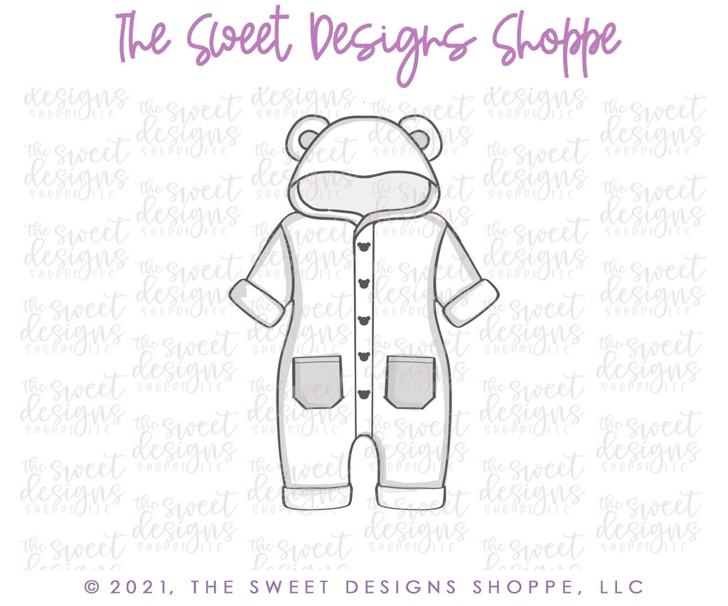 Cookie Cutters - Teddy Bear Romper - Cookie Cutter - The Sweet Designs Shoppe - - Accesories, Accessories, accessory, ALL, Baby, Baby / Kids, Baby Bib, Baby Dress, Baby Swaddle, baby toys, Christmas, Christmas / Winter, Clothing / Accessories, Cookie Cutter, kids, Kids / Fantasy, Promocode, toy, toys