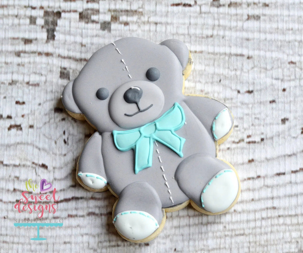 Cookie Cutters - Teddy Bear V2- Cookie Cutter - The Sweet Designs Shoppe - TSDS - - ALL,Baby,Baby Boy,Baby Girl,baby shower,Cookie Cutter,Promocode,Teddy Bear,toy