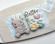 Cookie Cutters - Teddy Bear with Bunny Ears & Easter hugs Plaque Set - Set of 2 - Cookie Cutters - The Sweet Designs Shoppe - TSDS - - ALL,Animal,Animals,Cookie Cutter,Easter,Easter / Spring,Promocode,regular sets,set,sets,STL