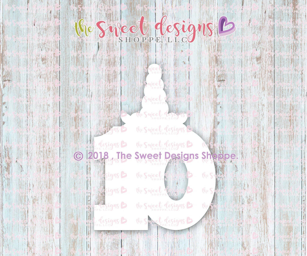 Cookie Cutters - Ten Unicorn v2- Cookie Cutter - The Sweet Designs Shoppe - TSDS - - ALL,Birthday,Cookie Cutter,Fonts,Kids / Fantasy,lettering,number,Promocode