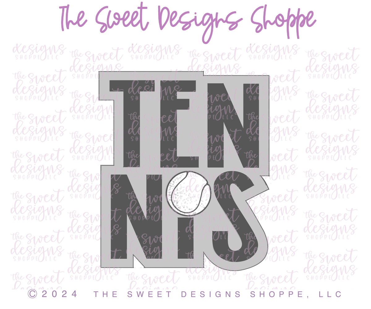 Cookie Cutters - Tennis Cookie Cutters Set - Set of 4 Cookie Cutters - The Sweet Designs Shoppe - TSDS - - ALL,Cookie Cutter,dad,Father,Fathers Day,grandfather,Mama,Mini Sets,MOM,mother,Mothers Day,pickle ball,pickleball,Promocode,regular sets,set,sport,sports
