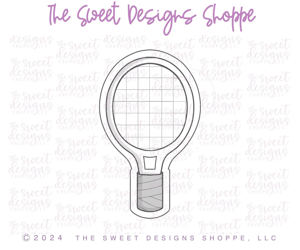 Cookie Cutters - Tennis Racquet - Cookie Cutter - The Sweet Designs Shoppe - TSDS - - Accesories,ALL,Cookie Cutter,dad,Father,Fathers Day,grandfather,Misc,Miscelaneous,Miscellaneous,Promocode,sport,sports,Summer,tennis
