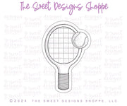 Cookie Cutters - Tennis Racquet with Ball - Cookie Cutter - The Sweet Designs Shoppe - TSDS - - Accesories,ALL,Cookie Cutter,dad,Father,Fathers Day,grandfather,Miscellaneous,pickle ball,pickleball,Promocode,sport,sports,STL,Summer,tennis