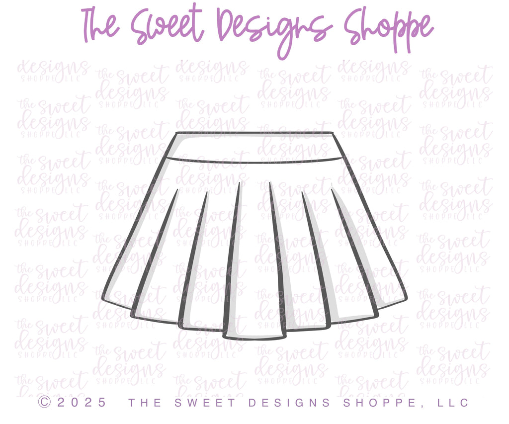 Cookie Cutters - Tennis Skirt - Cookie Cutter - The Sweet Designs Shoppe - TSDS - - Accesories,Accessories,accessory,ALL,Clothing / Accessories,Cookie Cutter,Hobbies,new,Promocode,sports,STL,tennis