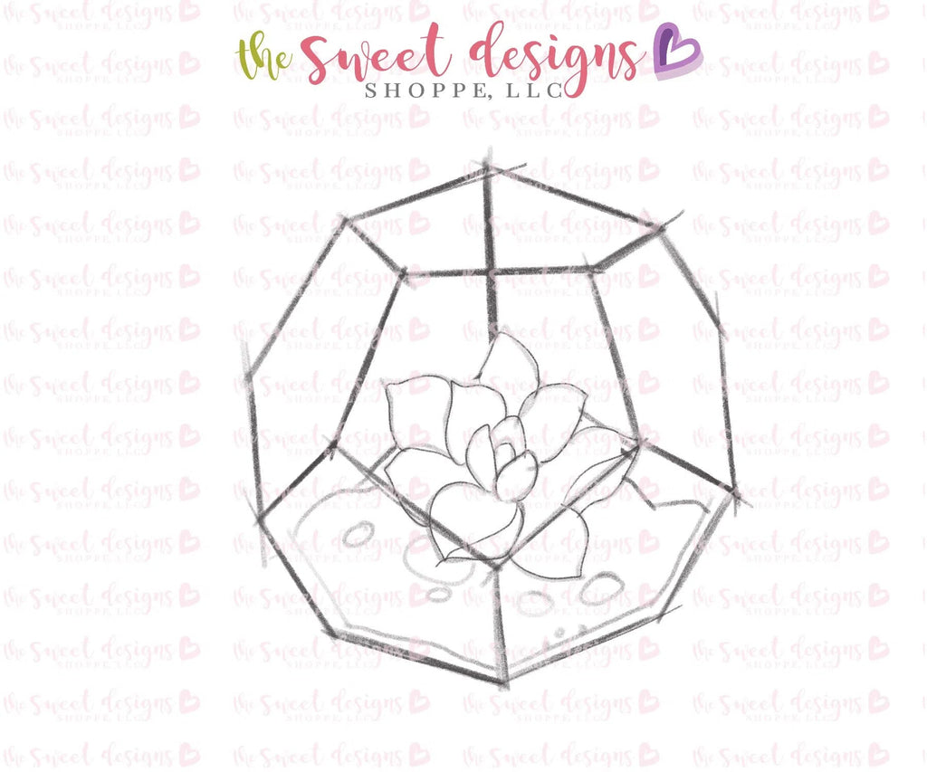 Cookie Cutters - Terrarium Five - Cookie Cutter - The Sweet Designs Shoppe - - ALL, Cookie Cutter, mother, mothers DAY, nature, Plants, Promocode