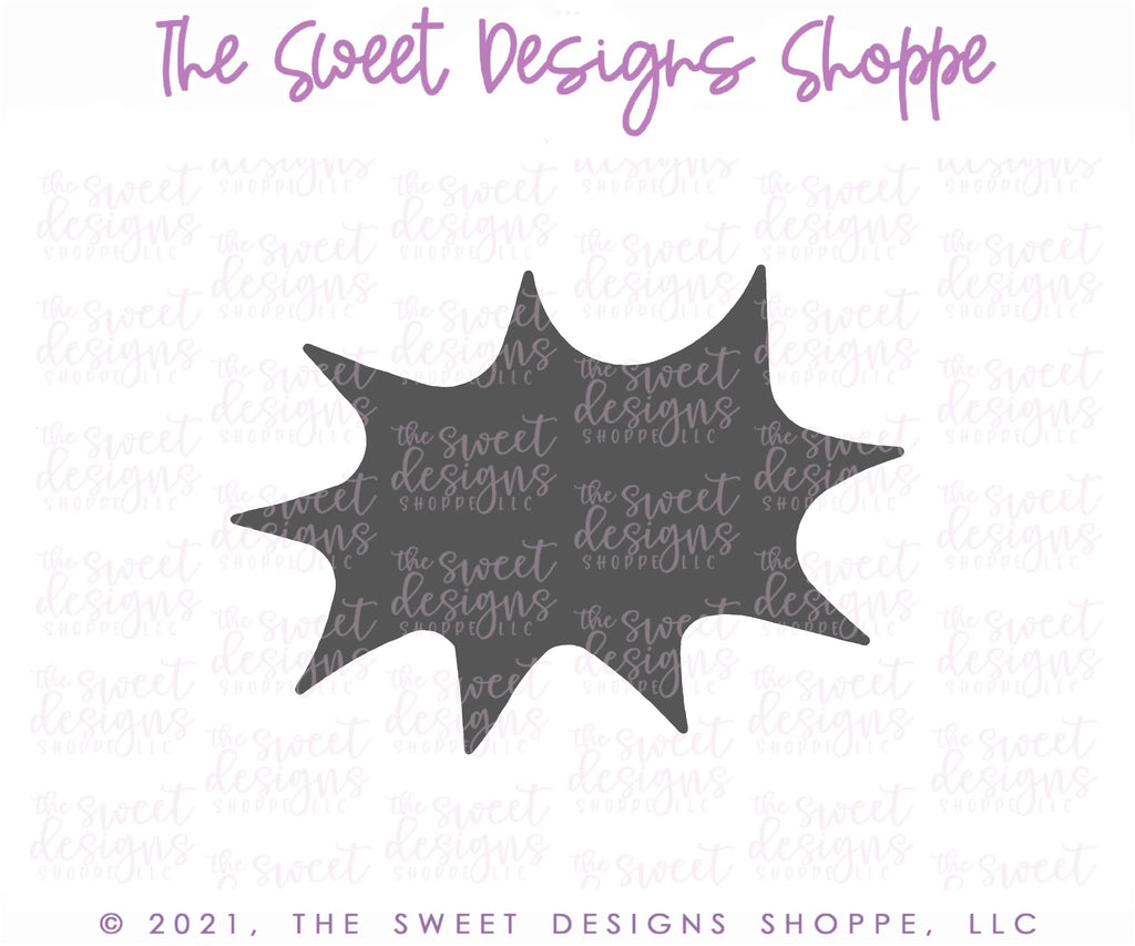 Cookie Cutters - Text Bubble Five v2 - Cookie Cutter - The Sweet Designs Shoppe - TSDS - - ALL,Bubble,Cookie Cutter,Customize,Kids,Kids / Fantasy,Lettering,Plaque,Plaques,Promocode,Text