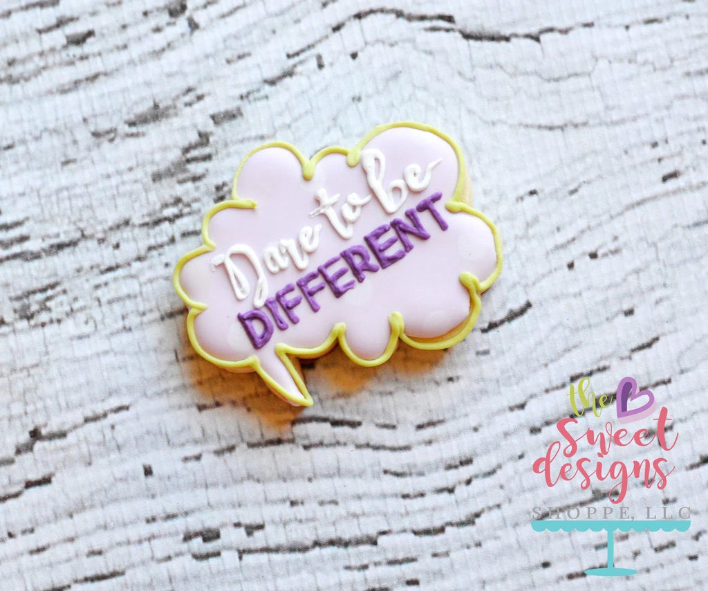 Cookie Cutters - Text Bubble Three v2 - Cookie Cutter - The Sweet Designs Shoppe - TSDS - - ALL,Cookie Cutter,Customize,kid,Kids,Kids / Fantasy,Lettering,plaque,Plaques,Promocode,Superhero,Superheroes,text