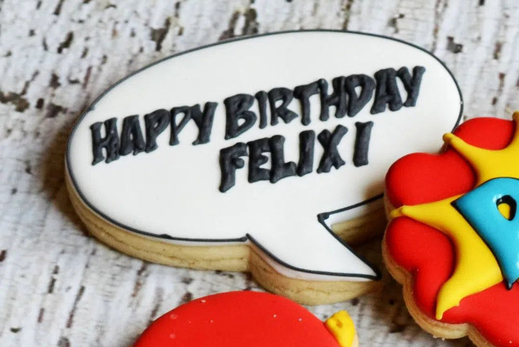 Cookie Cutters - Text Bubble Two v2 - Cookie Cutter - The Sweet Designs Shoppe - TSDS - - ALL,Bubble,Cookie Cutter,Customize,kid,Kids,Kids / Fantasy,Lettering,Plaque,Plaques,Promocode,Text