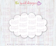 Cookie Cutters - Thankful Scallop Plaque - Cookie Cutter - The Sweet Designs Shoppe - TSDS - - ALL,Birthday,Cookie Cutter,Customize,Fall,Fall / Halloween,Fall / Thanksgiving,Halloween,Party,Plaque,Plaques,PLAQUES HANDLETTERING,Promocode,STL,thank,thanks