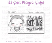 Cookie Cutters - Thanks for Bee-ing by Friend Cookie Cutters Set - 2 Piece Set - Cookie Cutters - The Sweet Designs Shoppe - TSDS - - ALL,Animal,Animals,Animals and Insects,Cookie Cutter,Lady Milk Stache,Lady MilkStache,LadyMilkStache,Mini Set,Mini Sets,Promocode,regular sets,set,sets,STL,valentines