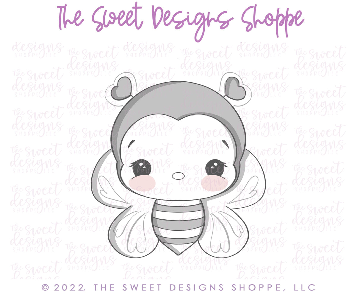 Cookie Cutters - Thanks for Bee-ing by Friend Cookie Cutters Set - 2 Piece Set - Cookie Cutters - The Sweet Designs Shoppe - TSDS - - ALL,Animal,Animals,Animals and Insects,Cookie Cutter,Lady Milk Stache,Lady MilkStache,LadyMilkStache,Mini Set,Mini Sets,Promocode,regular sets,set,sets,STL,valentines