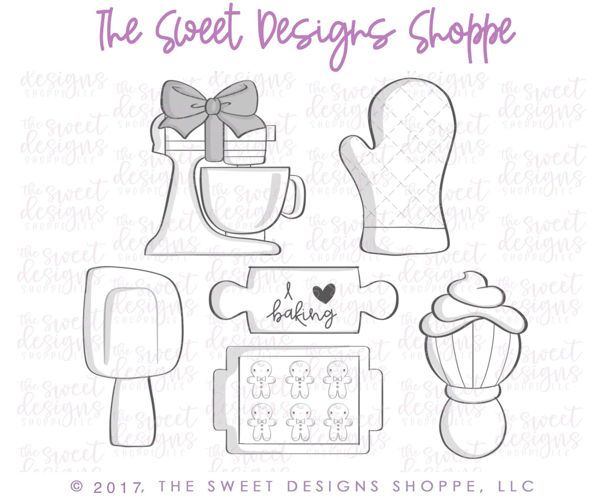 Cookie Cutters - The Frosted Cookiery "Baking with Love" Class Set - Cookie Cutters Set Only-Set of 6 Cookie Cutters-Class not included - The Sweet Designs Shoppe - TSDS - - ALL,Baking,class,Cookie Cutter,online,online class,Promocode,set,sets,The Frosted Cookiery,valentine,Valentine's