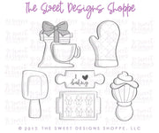 Cookie Cutters - The Frosted Cookiery "Baking with Love" Class Set - Cookie Cutters Set Only-Set of 6 Cookie Cutters-Class not included - The Sweet Designs Shoppe - TSDS - - ALL,Baking,class,Cookie Cutter,online,online class,Promocode,set,sets,The Frosted Cookiery,valentine,Valentine's