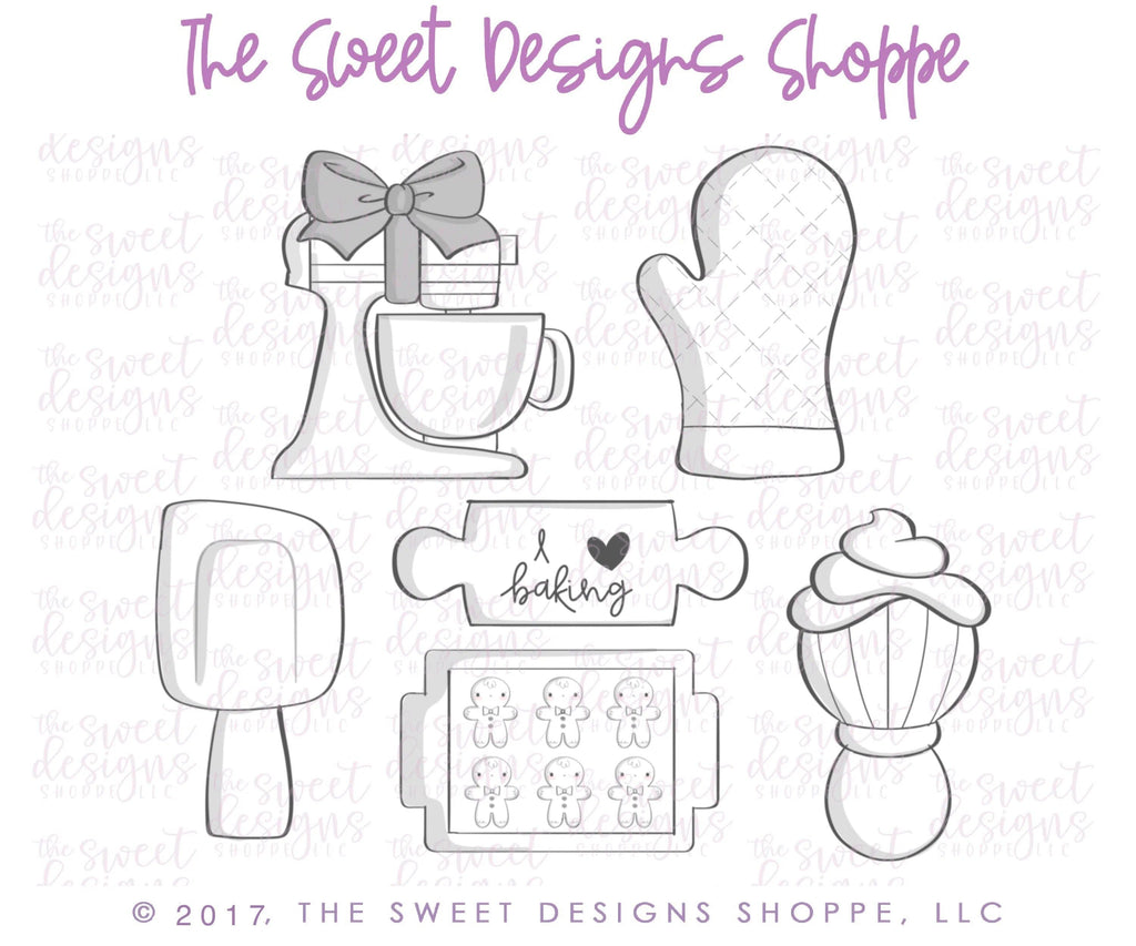 Cookie Cutters - The Frosted Cookiery "Baking with Love" Class Set - Cookie Cutters Set Only-Set of 6 Cookie Cutters-Class not included - The Sweet Designs Shoppe - TSDS - - ALL,Baking,class,Cookie Cutter,online,online class,Promocode,set,sets,The Frosted Cookiery,valentine,Valentine's