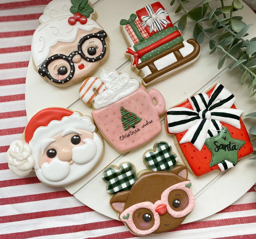 Cookie Cutters - The Frosted Cookiery "Christmas Wishes" Class Set - Cookie Cutters Set Only - Set of 6 Cookie Cutters - Class not included - The Sweet Designs Shoppe - TSDS - - ALL,Christmas,Christmas / Winter,Christmas Cookies,Christmas decoration,class,Cookie Cutter,mug,mugs,online,online class,Promocode,set,sets,The Frosted Cookiery