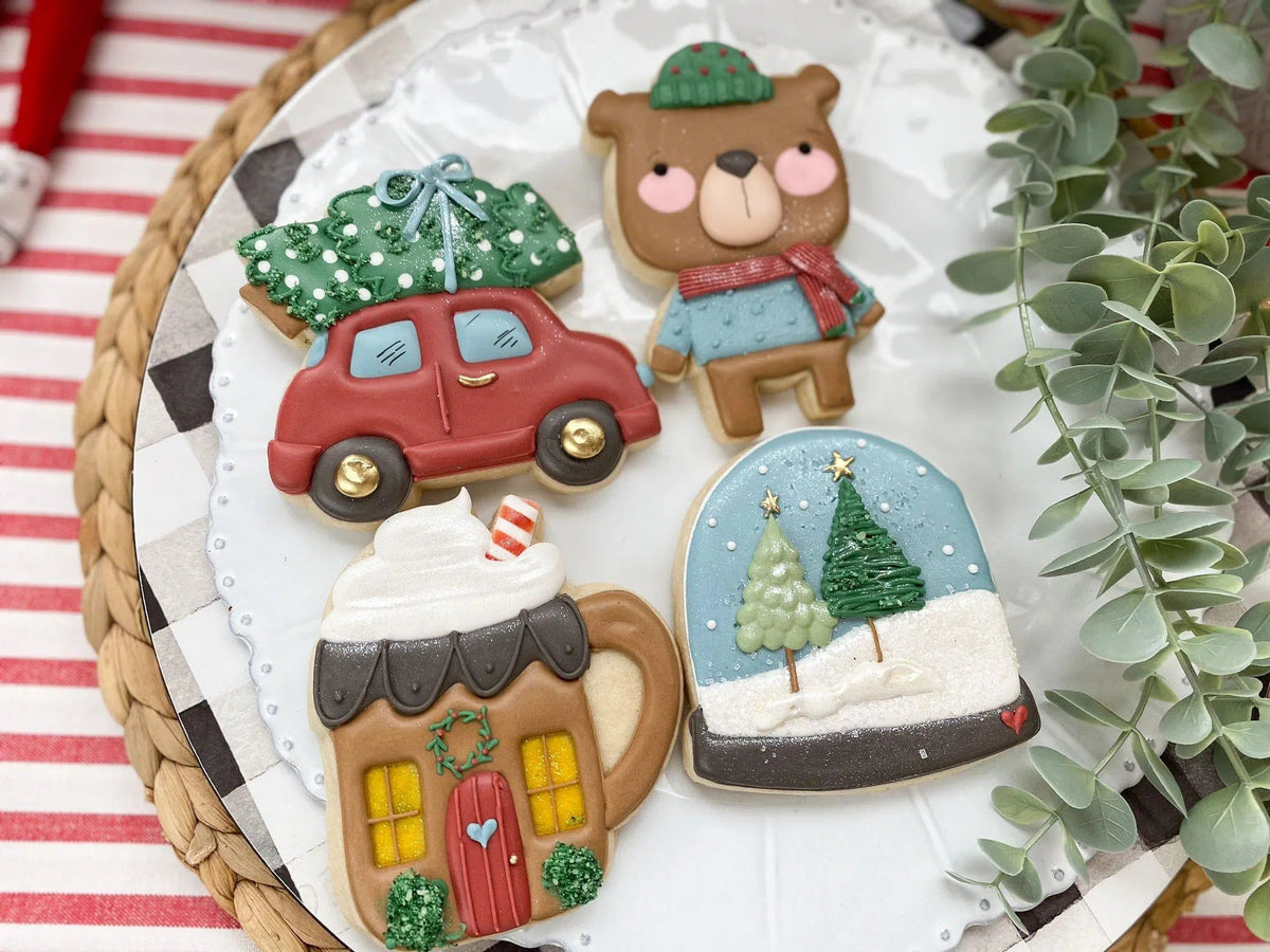 Cookie Cutters - The Frosted Cookiery "Winter Wonderland" Class Set - Cookie Cutters Set Only - Set of 4 Cookie Cutters - Class not included - The Sweet Designs Shoppe - TSDS - - ALL,Christmas,Christmas / Winter,Christmas Cookies,Christmas decoration,class,Cookie Cutter,mug,mugs,online,online class,Promocode,set,sets,The Frosted Cookiery