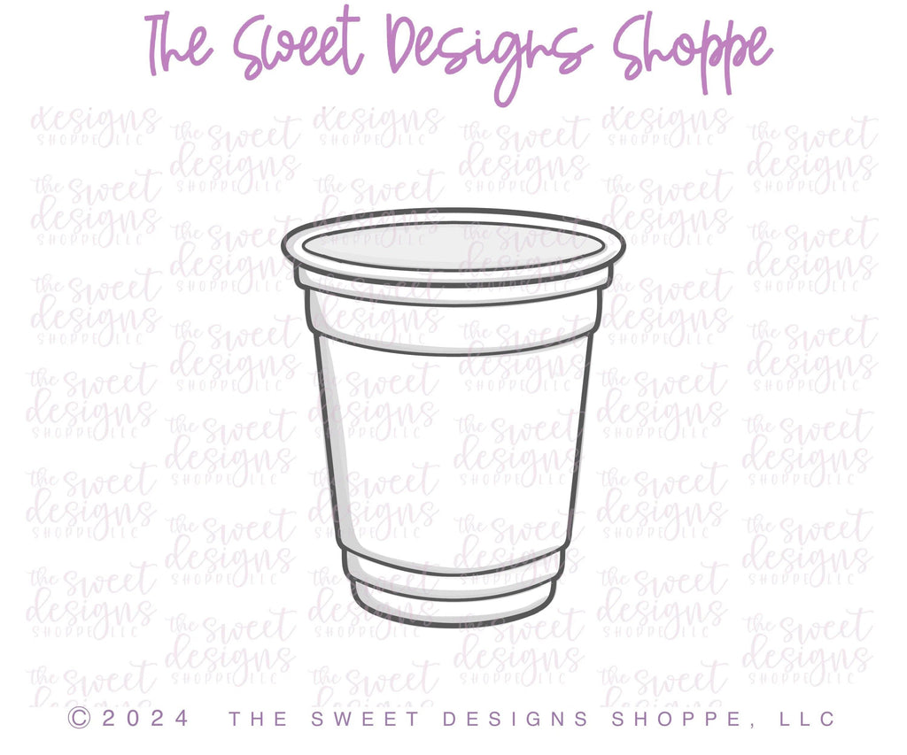 Cookie Cutters - The Red Cup - Cookie Cutter - The Sweet Designs Shoppe - TSDS - - 4th,4th July,4th of July,ALL,Birthday,Cookie Cutter,Food and Beverage,Food beverages,happybirthdday,Party,Patriotic,pool party,Promocode,STL,USA